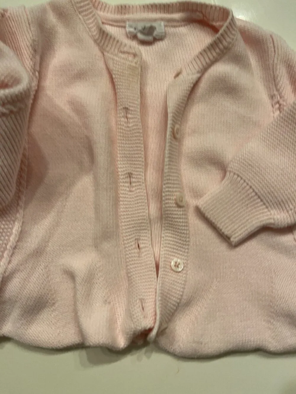 Pink Cotton Cardigan for a Baby Girls 12 18M Button Front by Angel Dear